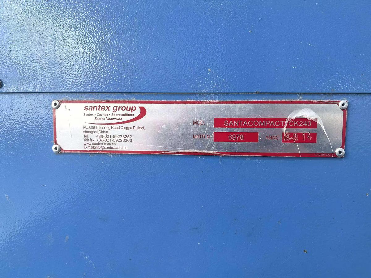Used Santex compactor for fabric