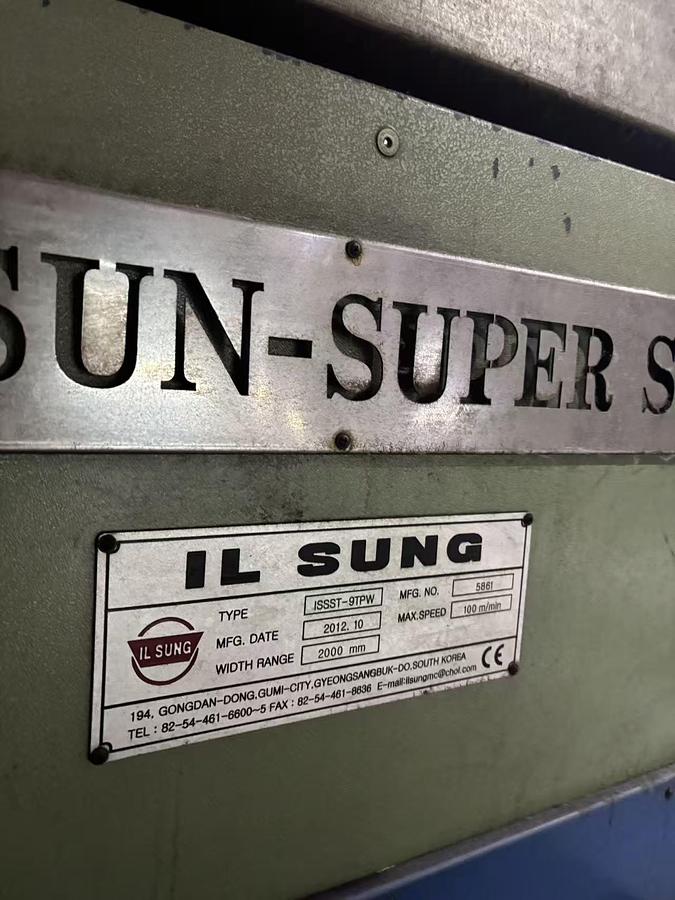 Used IL SUNG stenter for fabric