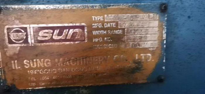 Used IL SUNG Stenter for fabric