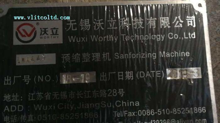 Used Chinese sanforzing machine for sale