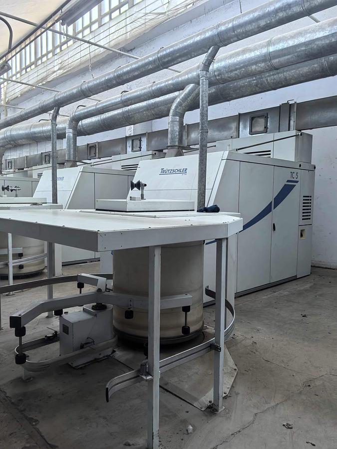 Used Trutzschler blow room with TC5 carding machine for yarn