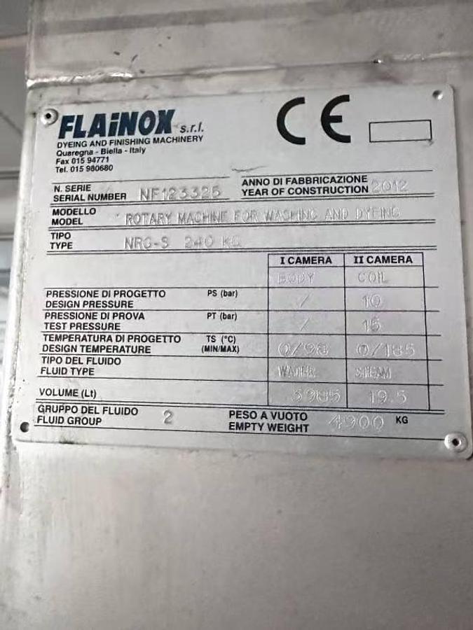 Used washing and drying machine for fabric