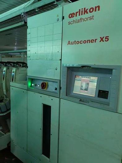 Used 2 sets Schlafhorst X5 Autoconer Spinning Machine