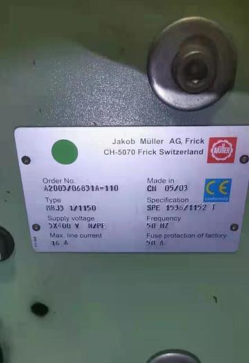 Used Muller MBJ3 Label weaving loom for sale