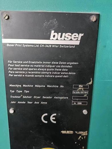 Used Buser flatbed printing machine for fabric