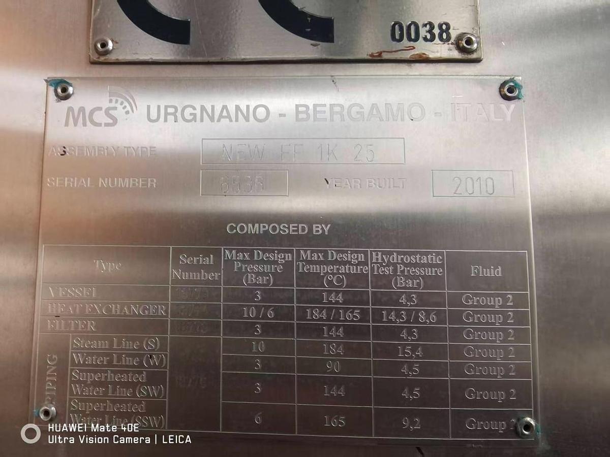 Used MCS Dyeing machine for fabric