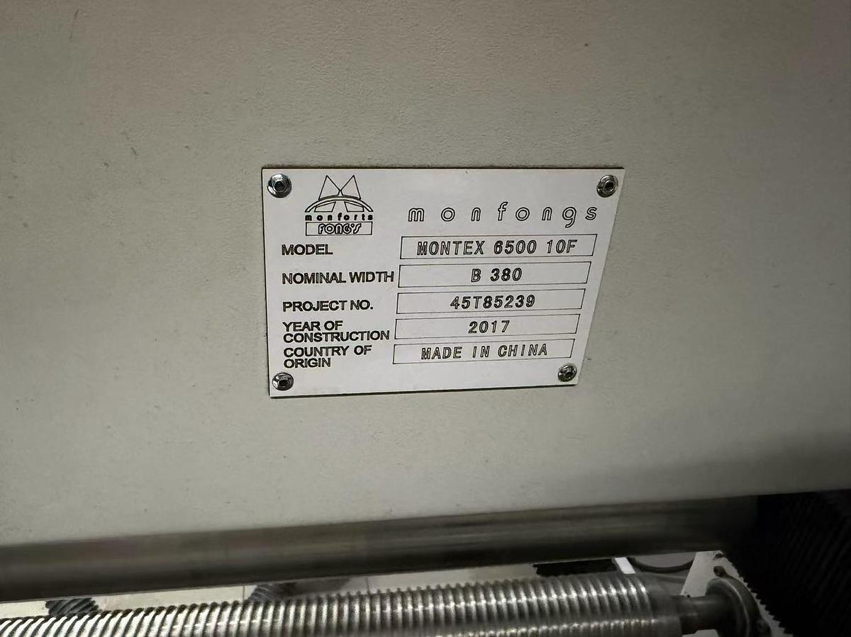 Used Monfongs stenter for fabric
