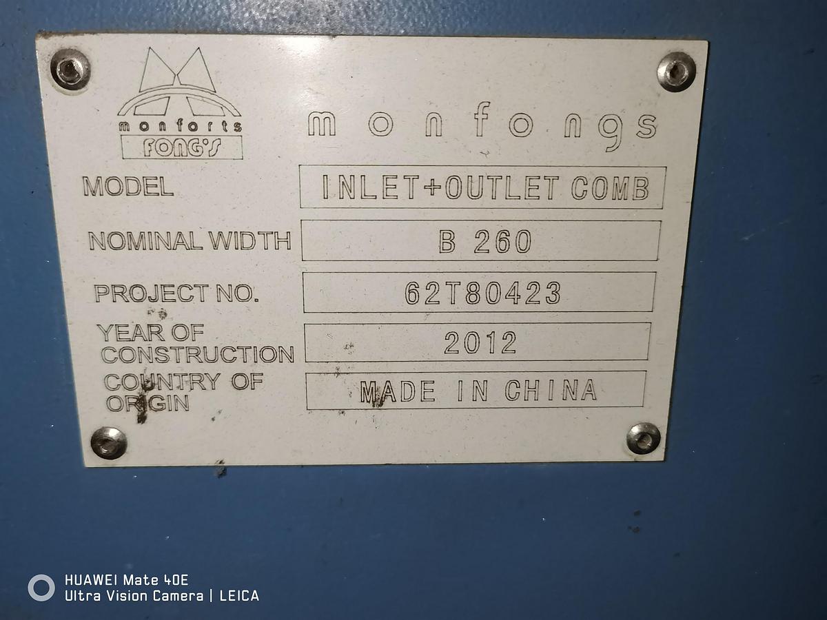 Used Monfongs stenter for fabric