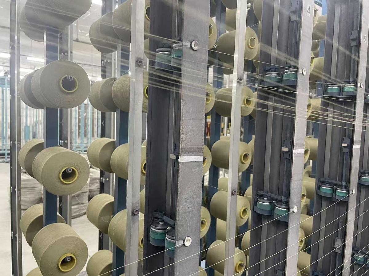 Used Benninger sectional warping machine for yarn