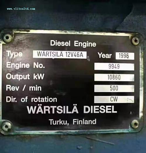 Used Wartsila diesel Generator 3 sets for sale