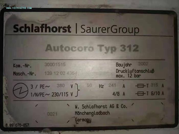 Used Schlafhorst 312 Rotor spinning