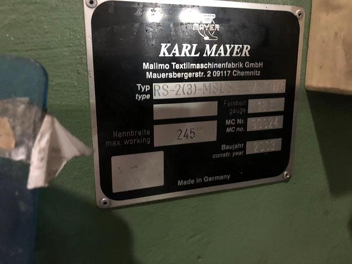 Used 10 sets Karl Mayer Warp Knitting Machine for fabric