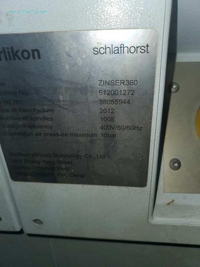 Used Zinser spinning frame for sale