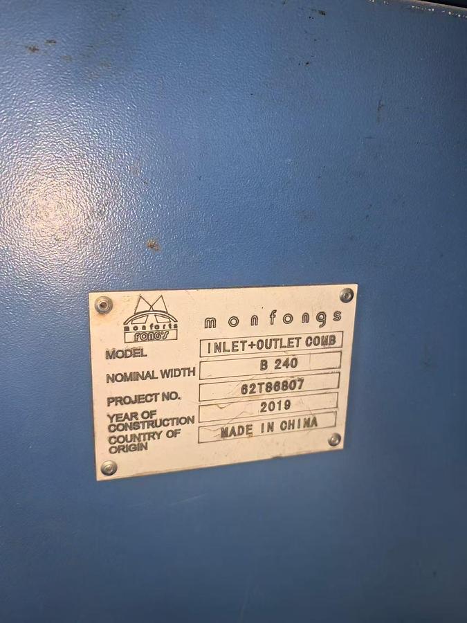 Used Monfongs stenter for fabric