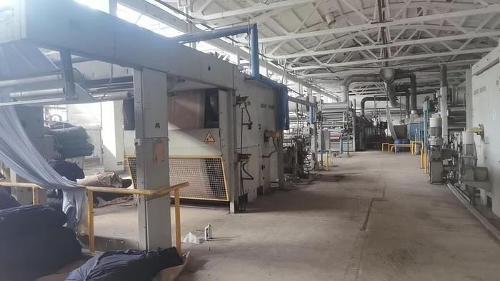 Used Monforts sanforizing machine for fabric