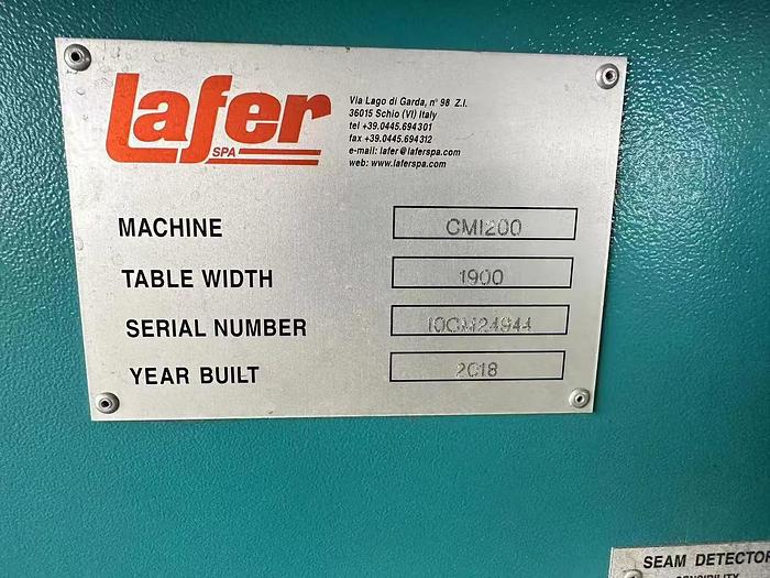 Used Lafer shearing machine for fabric