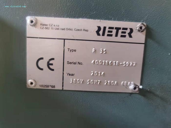 Used 2 sets Rieter R35,yoc 2014,300 spindle,rotor dia 42