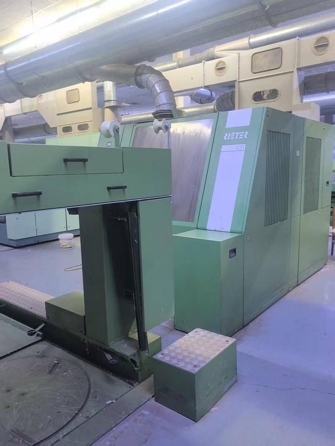 Used Rieter blow room with C51 carding machine 1:18 for yarn