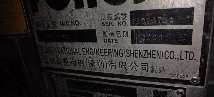 Used Fong's dyeing machine for fabric