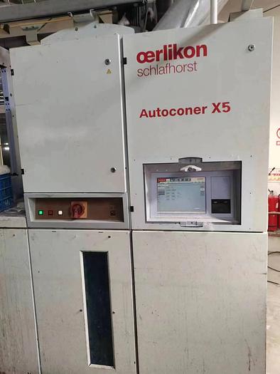 Used Schlafhorst Autoconer X5 spinning machine for yarn