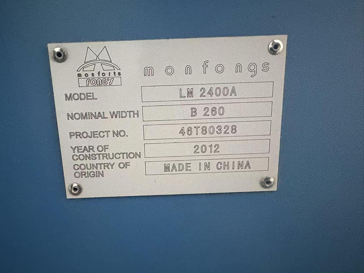 Used Monfongs compactor for fabric