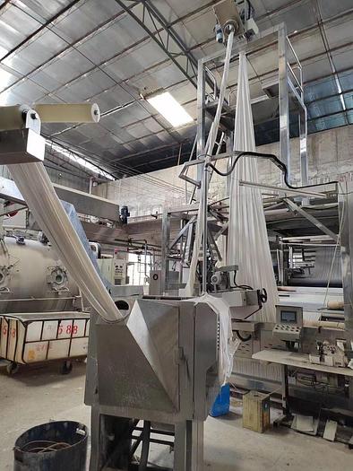 Used Slitter with washing machine for fabric