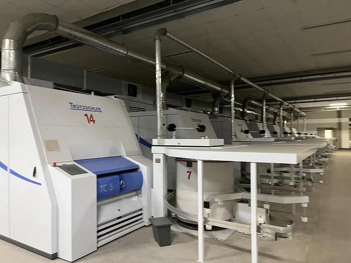 Used 2 blowroom+TC5-1 for fabric