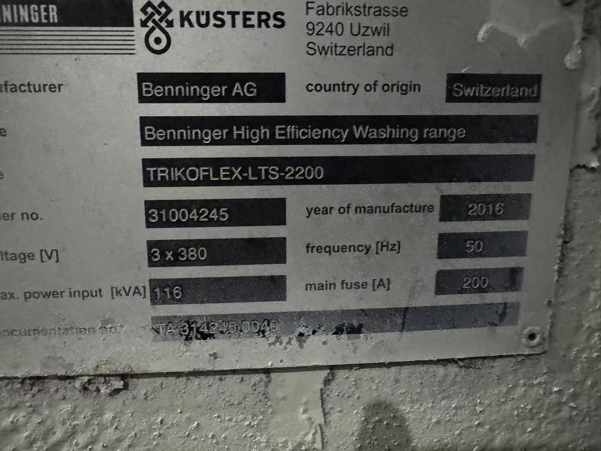 Used Benninger Cold pad batch machine for fabric