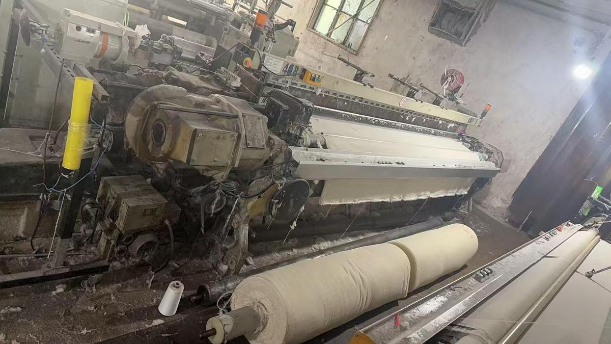 Used 10 sets Somet Thema 11E rapier loom for fabric