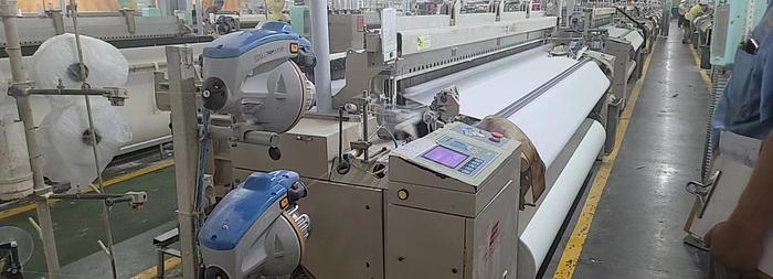 Used RIFA Airjet loom for fabric