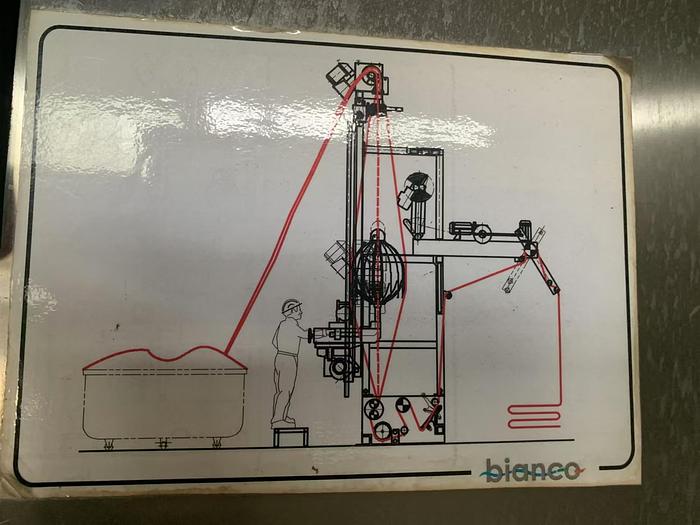 Used Bianco slitting machine for fabric