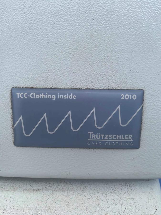 Used Trutzschler blow room with TC5 carding machine for yarn