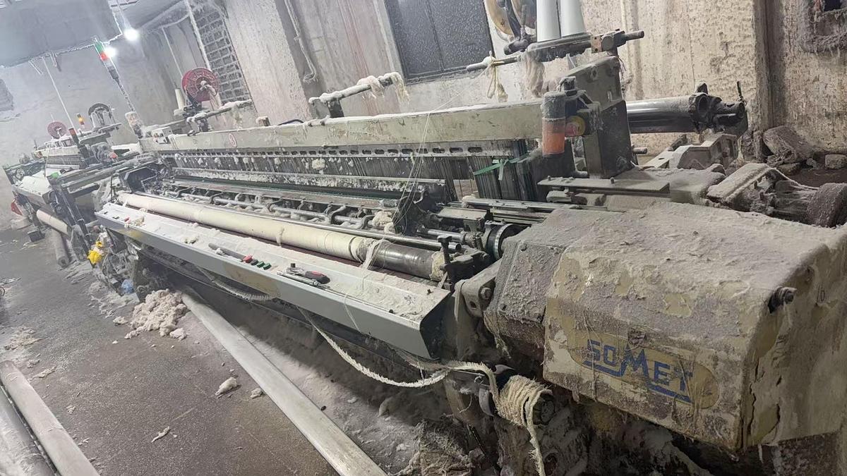 Used 10 sets Somet Thema 11E rapier loom for fabric