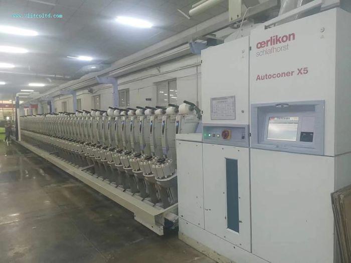 Used Schlafhorst X5 Autoconer Spinning Machine