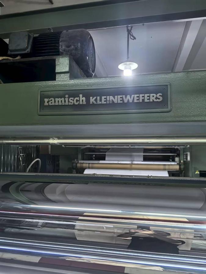 Used Ramisch calender for fabric