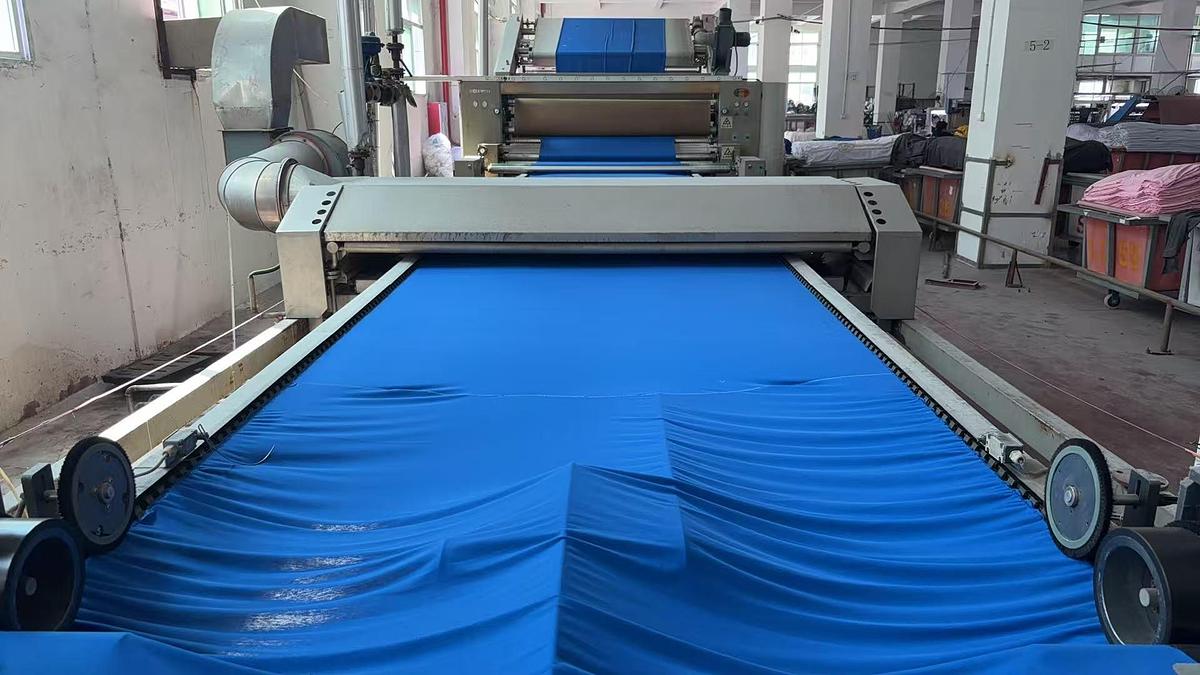 Used Ferraro compactor machine for fabric