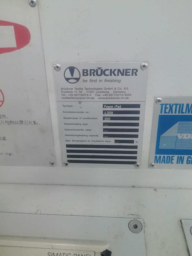 Used Bruckner Stenter