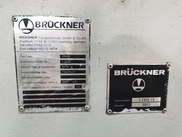 Used Bruckner stenter for fabric
