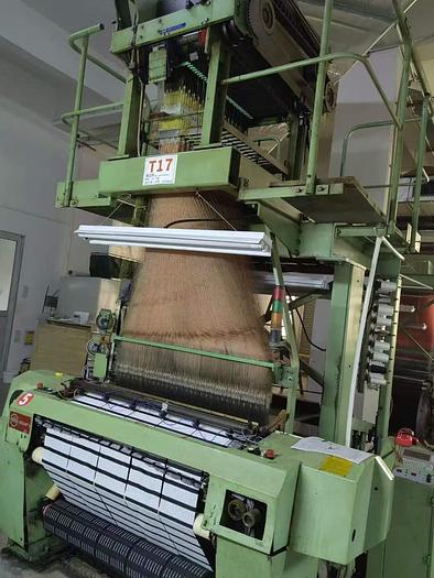 Used 7 sets Muller label loom for fabric