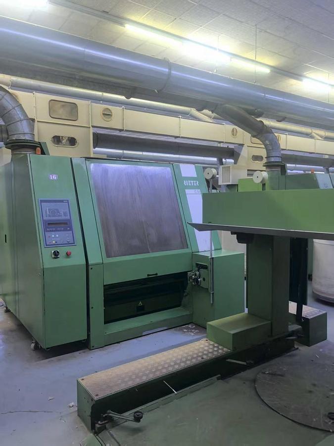 Used Rieter blow room with C51 carding machine 1:18 for yarn