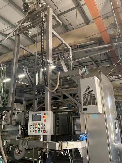 Used Bianco slitting machine for fabric