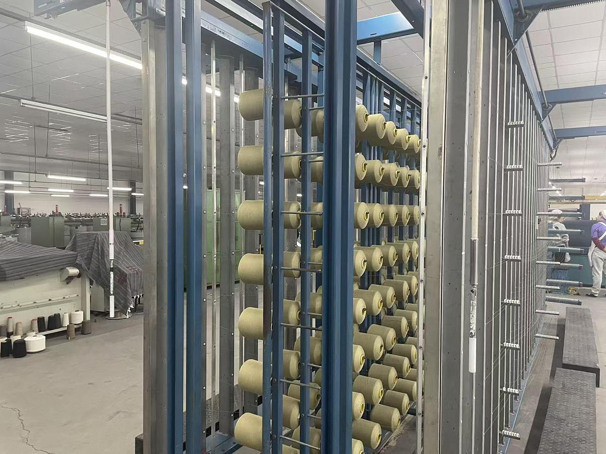Used Benninger sectional warping machine for yarn