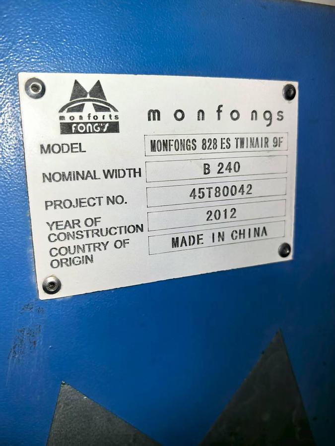 Used Monfongs stenter for fabric