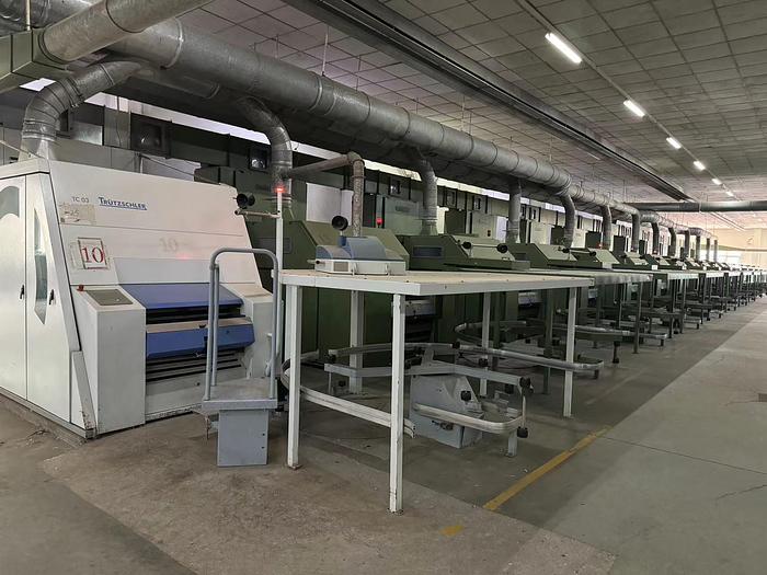 Used Trutzschler DK903 blowing carding machine for yarn