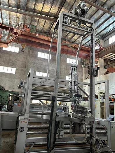 Used Bianco slitting machine for fabric