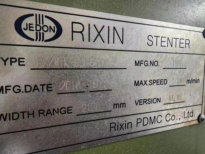Used RIXIN Stenter machine for fabric