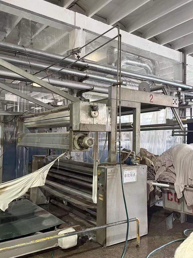 Used Bianco slitting machine for fabric