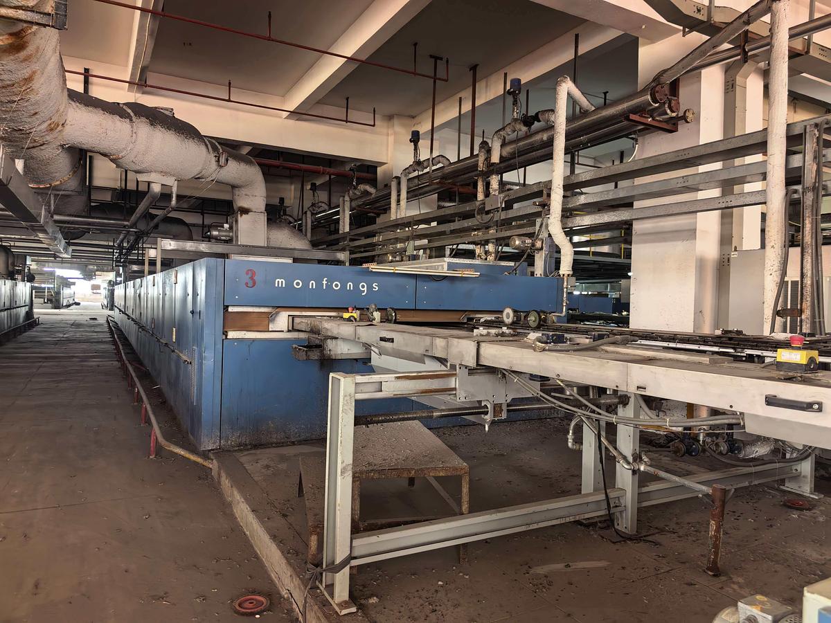 Used Monfongs stenter for fabric