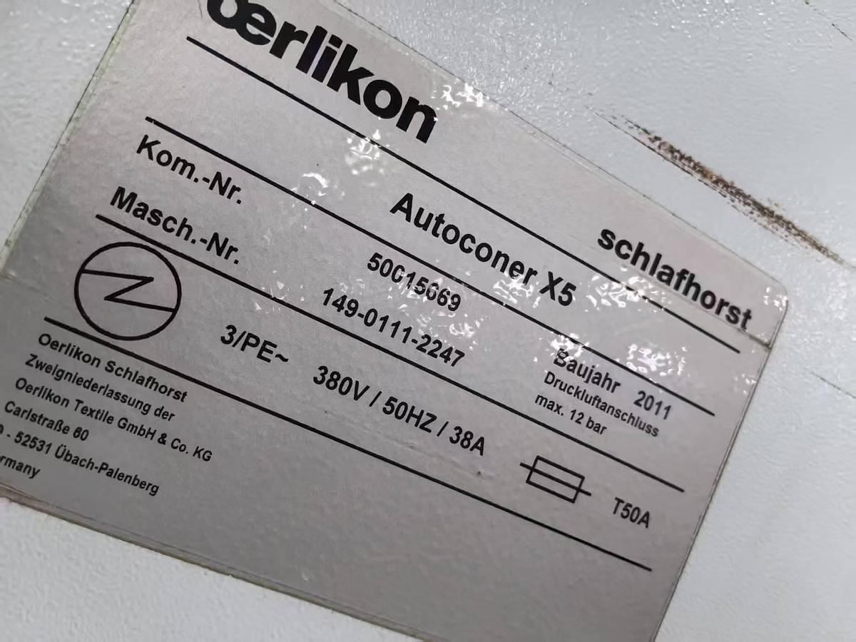 Used Schlafhorst Autoconer X5 winder for yarn