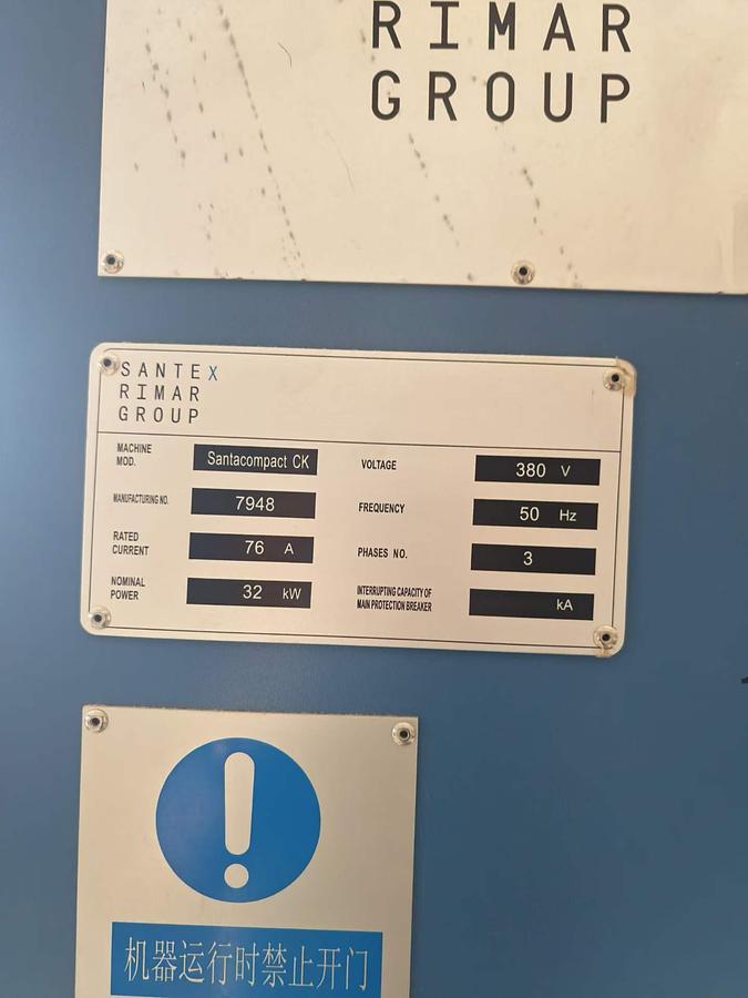 Used Santex compactor for fabric